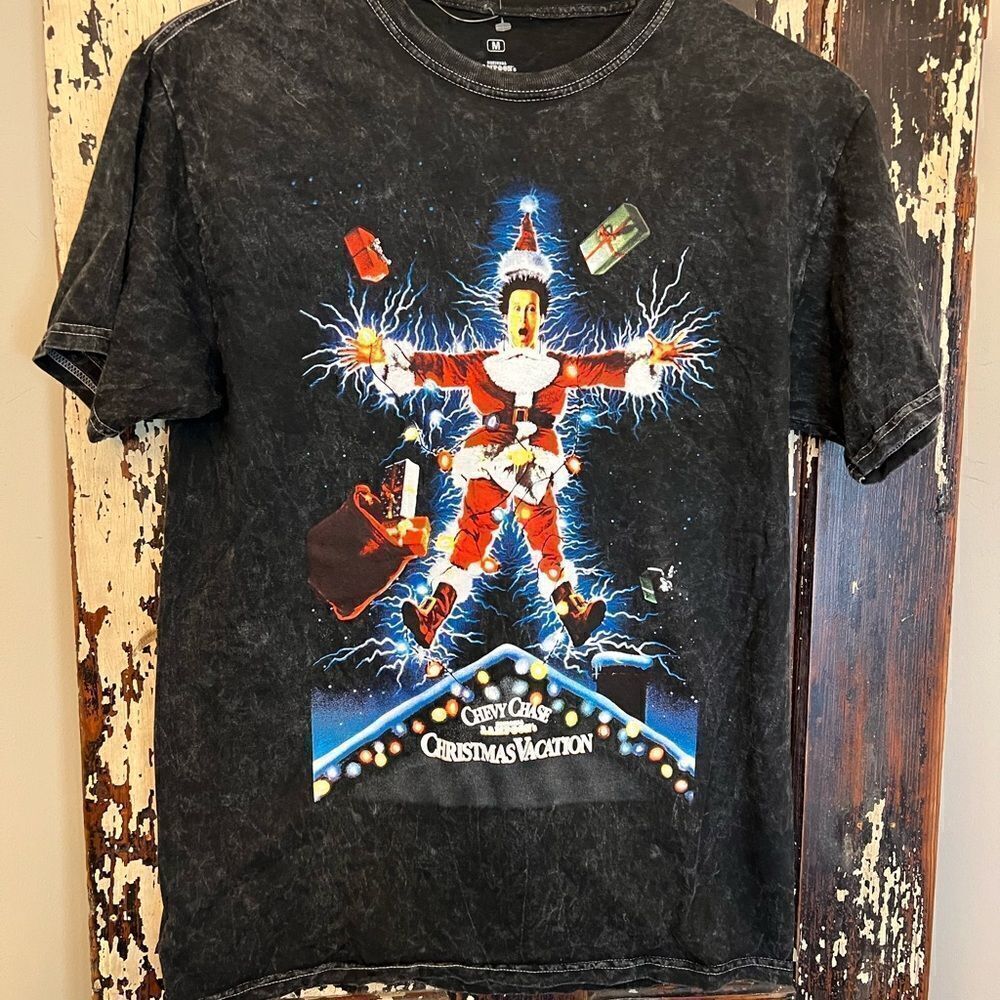 NWOT Ripple Junction Christmas Vacation Clark Griswold mineral wash T-shirt.